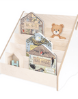 MAMOI® Bücherregal Kinder aus holz, Kinderbücherregal, Bücherständer, wandregal kinderzimmer, Regal, Book Shelf, Kinderregal-0