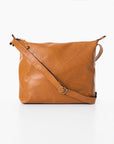 Large Leather Shoulder Bag in Caramel