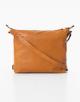 Large Leather Shoulder Bag in Caramel