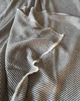 Luxury slate grey diagonal stripe cashmere throw, premium handcrafted 100% cashmere wool blanket, stylish home decor by Wildash London at brixbailey.com