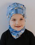 Cotton Beanie Hat With Folds DARGO - Construction