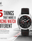 Classic Driver Chronograph, Black And Red Strap (PRE-ORDER NOW)