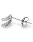 Tactile Silver Stud Earrings