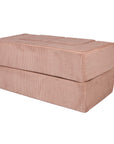 MeowBaby® Soft Velvet Cube Sofa - Powder Pink