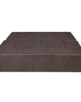 MeowBaby® Soft Velvet Cube Sofa - Brown