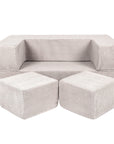 MeowBaby® Children's Sofa with Poufs – Comfortable & Multifunctional by MeowBaby at www.brixbailey.com