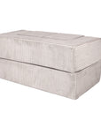 MeowBaby® Soft Velvet Cube Sofa - Ecru