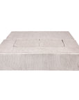 MeowBaby® Soft Velvet Cube Sofa - Ecru