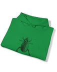 Graphic Insect Print Unisex Hooded Sweatshirt