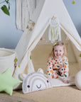 Whimsical Tipi Tent Set for Creative Kids' Playtime by Sówka at brixbailey.com