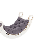 White Wooden Dream Rocker with Pillow, Slide and Ladder - Medium