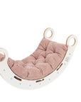 White Wooden Dream Rocker with Pillow, Slide and Ladder - Large