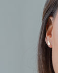 Gold Leaf Stud Earrings