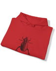 Graphic Insect Print Unisex Hooded Sweatshirt