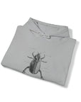 Graphic Insect Print Unisex Hooded Sweatshirt