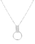 Contrasting Chunky Textured Sterling Silver Necklace
