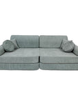 Large Modular Sofa for Kids in Fresh Mint Boucle