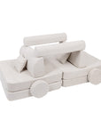 Large Modular Sofa for Kids - Premium Boucle, Champagne Ecru