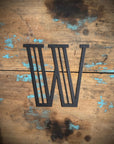 Black 5" or 12" Art Deco Metal Lettering A-Z 0-9
