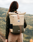 Luxury Polar Explorer Backpack, waterproof hemp adventure backpack with laptop compartment, USB charging, ergonomic support by Arcticus at brixbailey.com