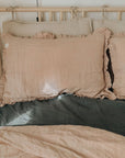 Linen Pillowcase with Frill Detail