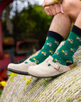 Tractor Bamboo Socks (Comfort Cuff)