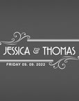 Personalised Wedding Cake Knife & Server Set – Engraved Stainless Steel