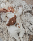 Eared Jumpsuit for Babies and Kids - Fuzzy Ecru