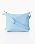 Large Light Blue Leather Shoulder Bag