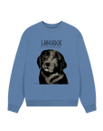 Will Sit for Snacks: The Black Labrador Oversized Sweatshirt