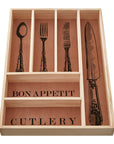 Wooden Vintage Design Cutlery Tray | Bessan