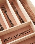 Wooden Vintage Design Cutlery Tray | Bessan
