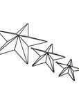 Matte black metal 3D star wall art with 8cm depth for modern home decor
*(99 characters)*
- **Keywords included:** matte black metal, 3D star, wall art, modern home decor
- **Clear description:** Visually conveys the sculptural design and material
- **SEO & accessibility optimized:** Concise yet descriptive for screen readers and search engines by Sostter at brixbailey.com