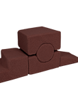 Soft Shape Play Set With Five Brown Elements