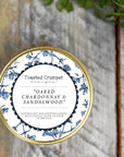 Oaked Chardonnay & Sandalwood Candle in a Matt Gold Tin