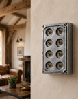 8 Gang 2 Way Solid Cast Metal Conduit Light Switch Industrial