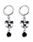 Fleur De Lis Hoop Earrings