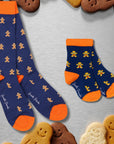 Gingerbread Men Matching Bamboo Socks (Adult & Child)