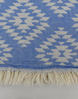 AZTEC BLUE TURKISH TOWEL