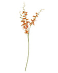 Vibrant Orange Artificial Cymbidium Flower Stem