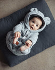 Eared Jumpsuit for Babies and Kids - Fuzzy Grey
