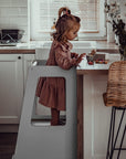 MeowBaby® Plywood Kitchen Helper Scandi - Gray