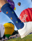 Hot Air Balloon Bamboo Socks