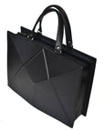 Black Leather Everyday Handbag
