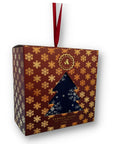 Snowflake Sock Box - 1 Pair of Bamboo Socks (His)