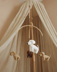 Handmade crochet dogs baby mobile-4