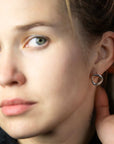 Silver Asymmetrical Irregular Statement Earrings
