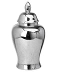Large Chrome Ginger Jar Statement Piece