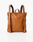 Caramel Leather Backpack Handmade with Eco Materials