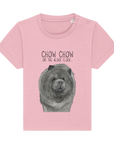 Cute & Comfy Blue Chow Chow Baby T-Shirt – Perfect for Little Dog Lovers!
